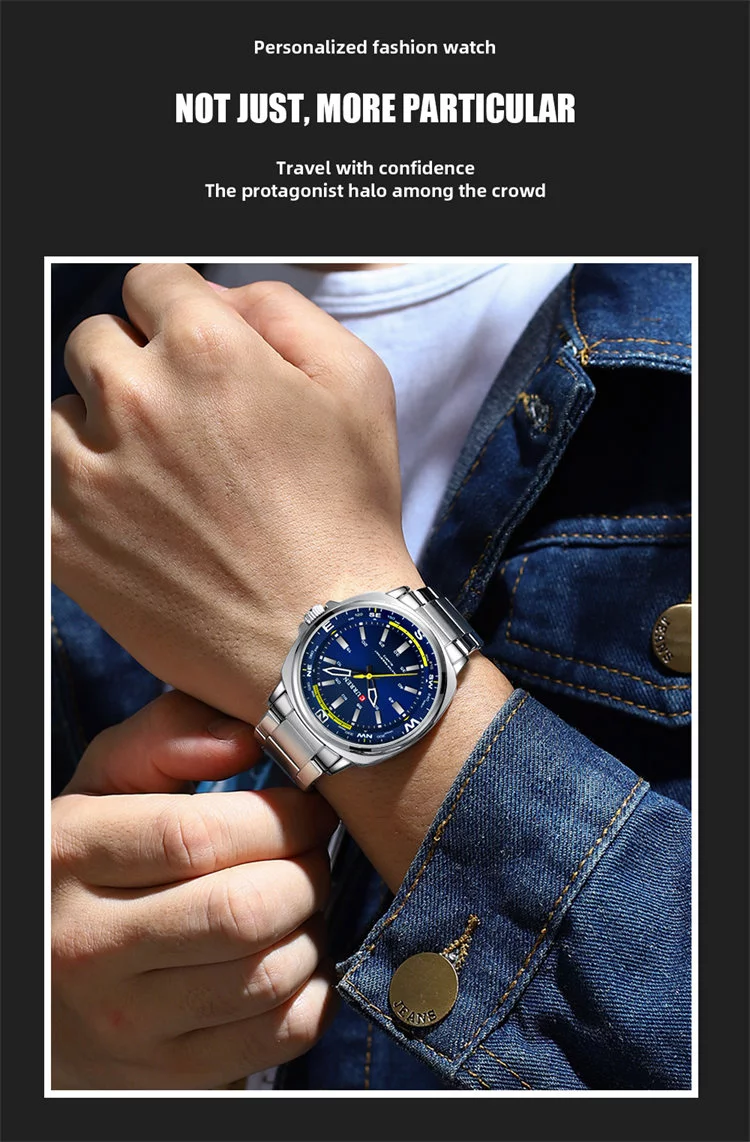 Curren 8455 Multifunctional Men's Sports Watch: Sophistication Meets Durability