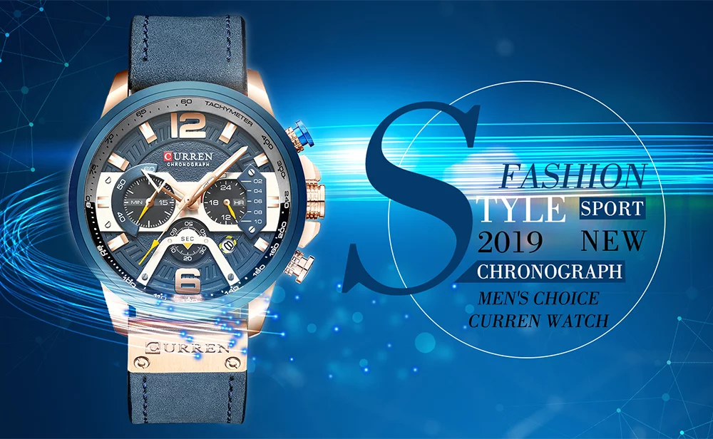 Curren 8329 Watch Men's Casual Business Quartz Wristwatch Hot Sale