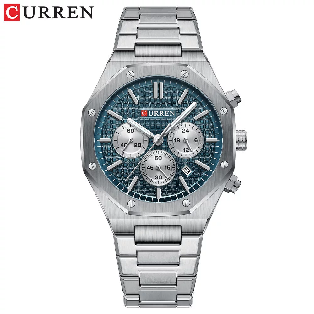 Curren 8440 Quartz Men Watches Chronograph Sports