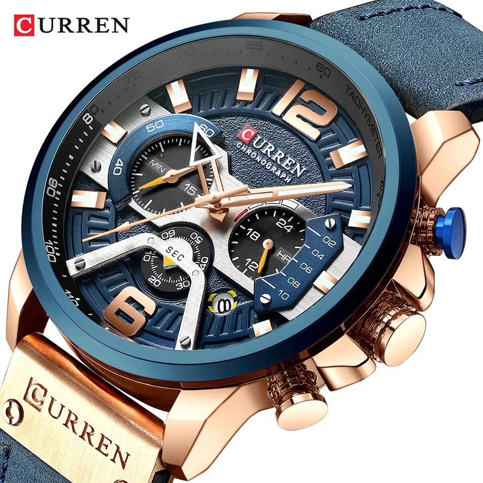 Curren 8329 Watch Men's Casual Business Quartz Wristwatch Hot Sale