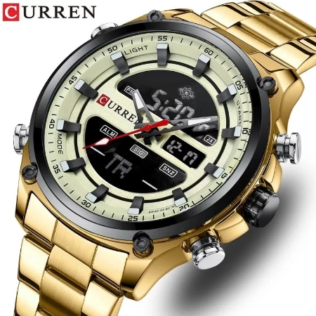 Curren 8404: Top Luxury Brand Men's Waterproof LED Quartz Digital Sport Fashion Wristwatch