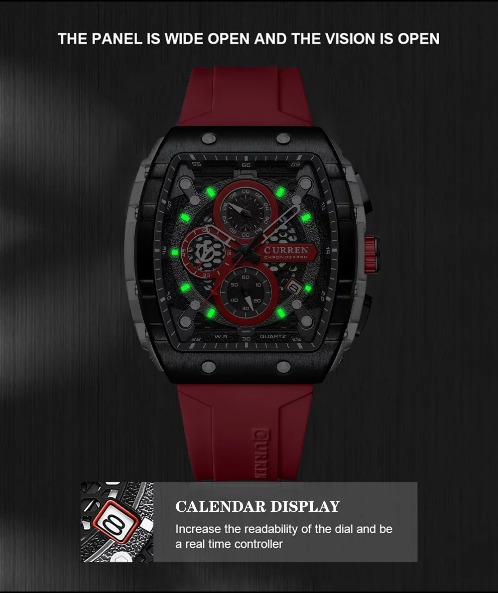 Explore the Latest CURREN Watch 8442: Stylish Design, 3ATM Waterproof, Luminous Hands, and Calendar Feature