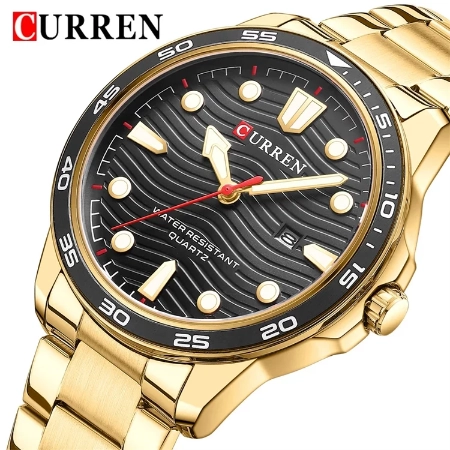 Curren 8426 Sport Men Watch Top Brand Luxury Gold Business Waterproof Male Clock Stainless Steel Quartz Man Wristwatch