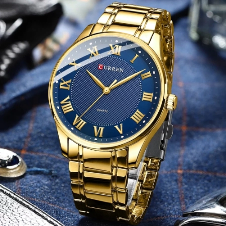 Curren 8409 Stylish Men's Japan Quartz Watch – Stainless Steel, Luminous, and Sporty