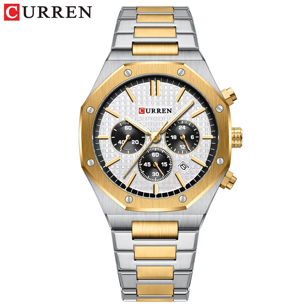 Curren 8440 Quartz Men Watches Chronograph Sports