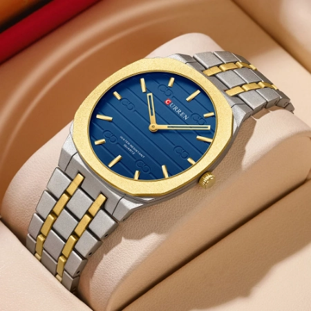 New Curren 8444 Men's Quartz Watch – Hot Selling, Stainless Steel, Waterproof, Fashion Sports Relogio Masculino