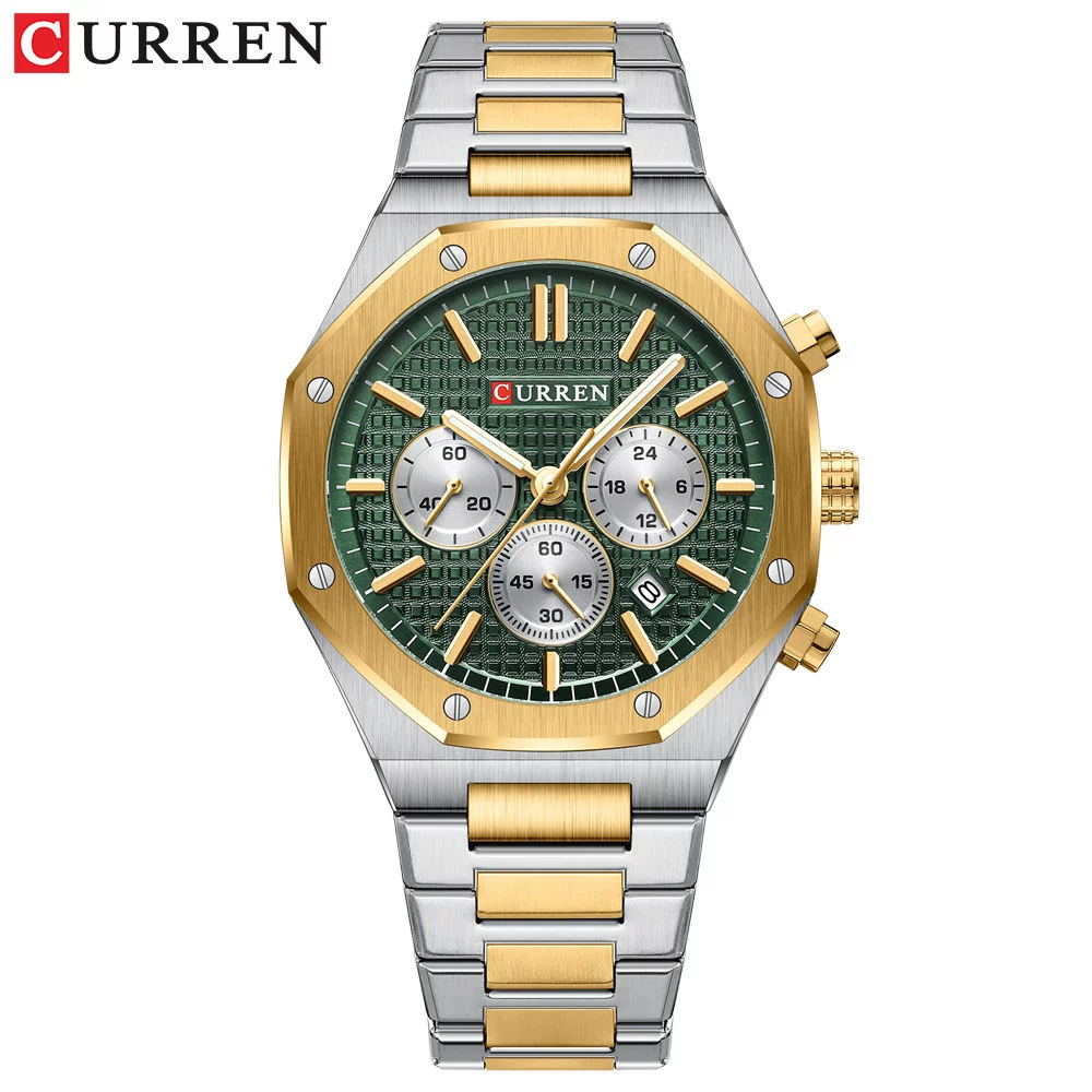 Curren 8440 Quartz Men Watches Chronograph Sports