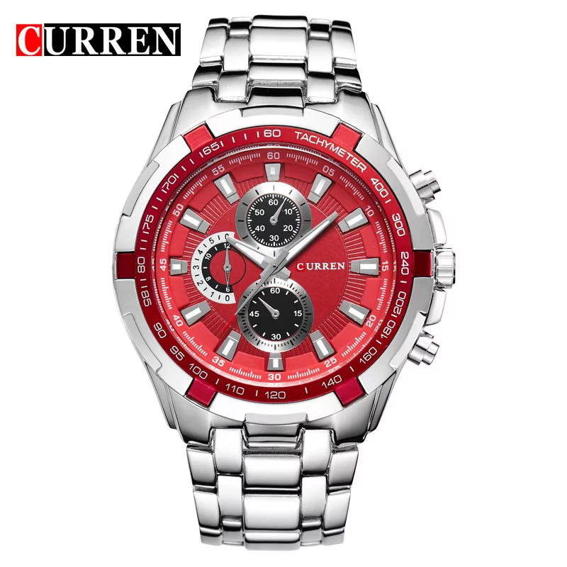 Curren Mens Date Waterproof Quartz Watch Fashion Casual Business 8023