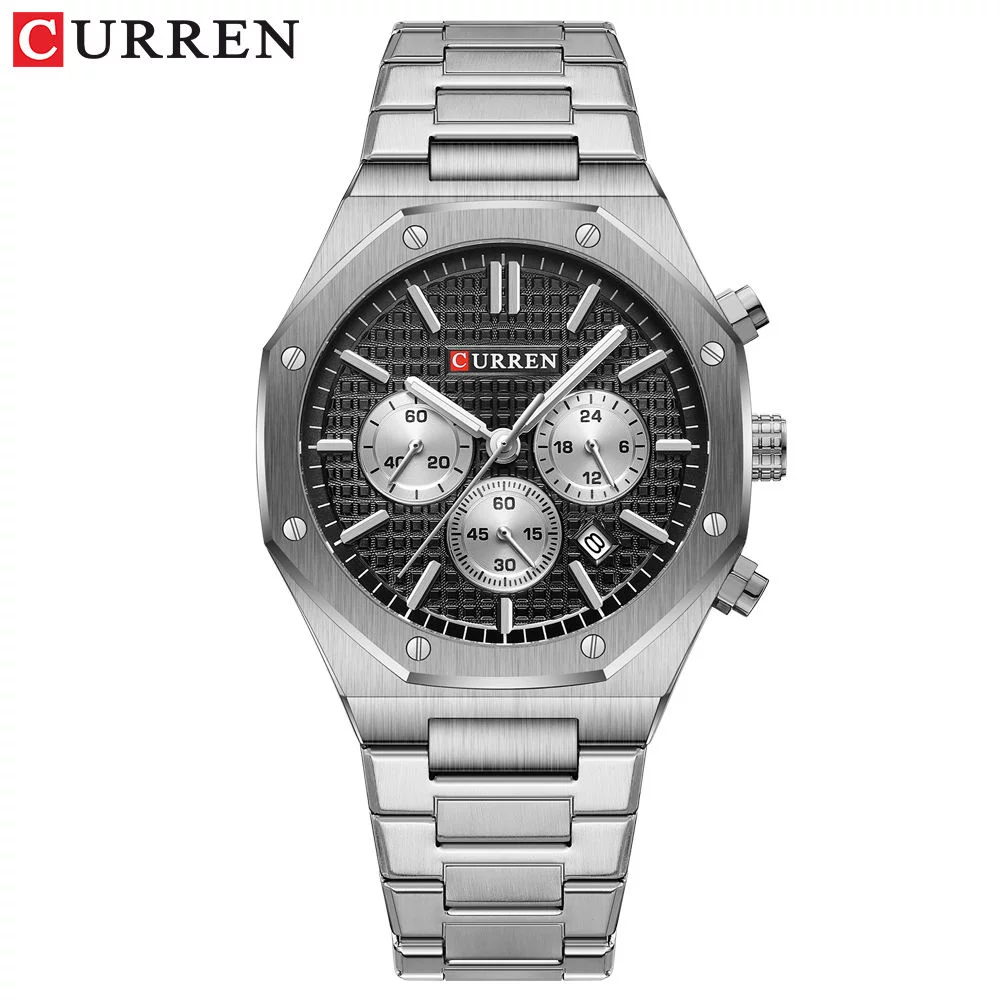 Curren 8440 Quartz Men Watches Chronograph Sports
