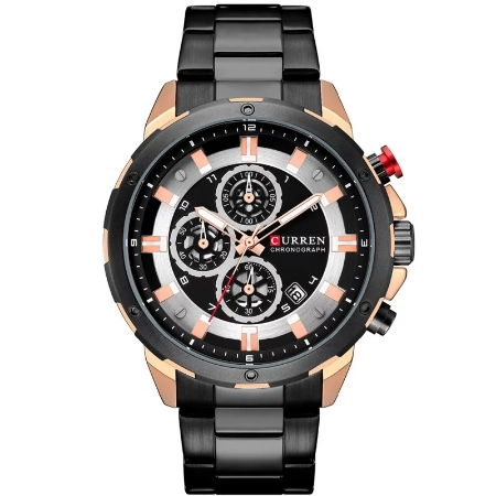 Curren Watch High Quality Blue Stainless Steel Business Wristwatches Quartz Waterproof Watches Men Wrist Relogio Masculino  8323