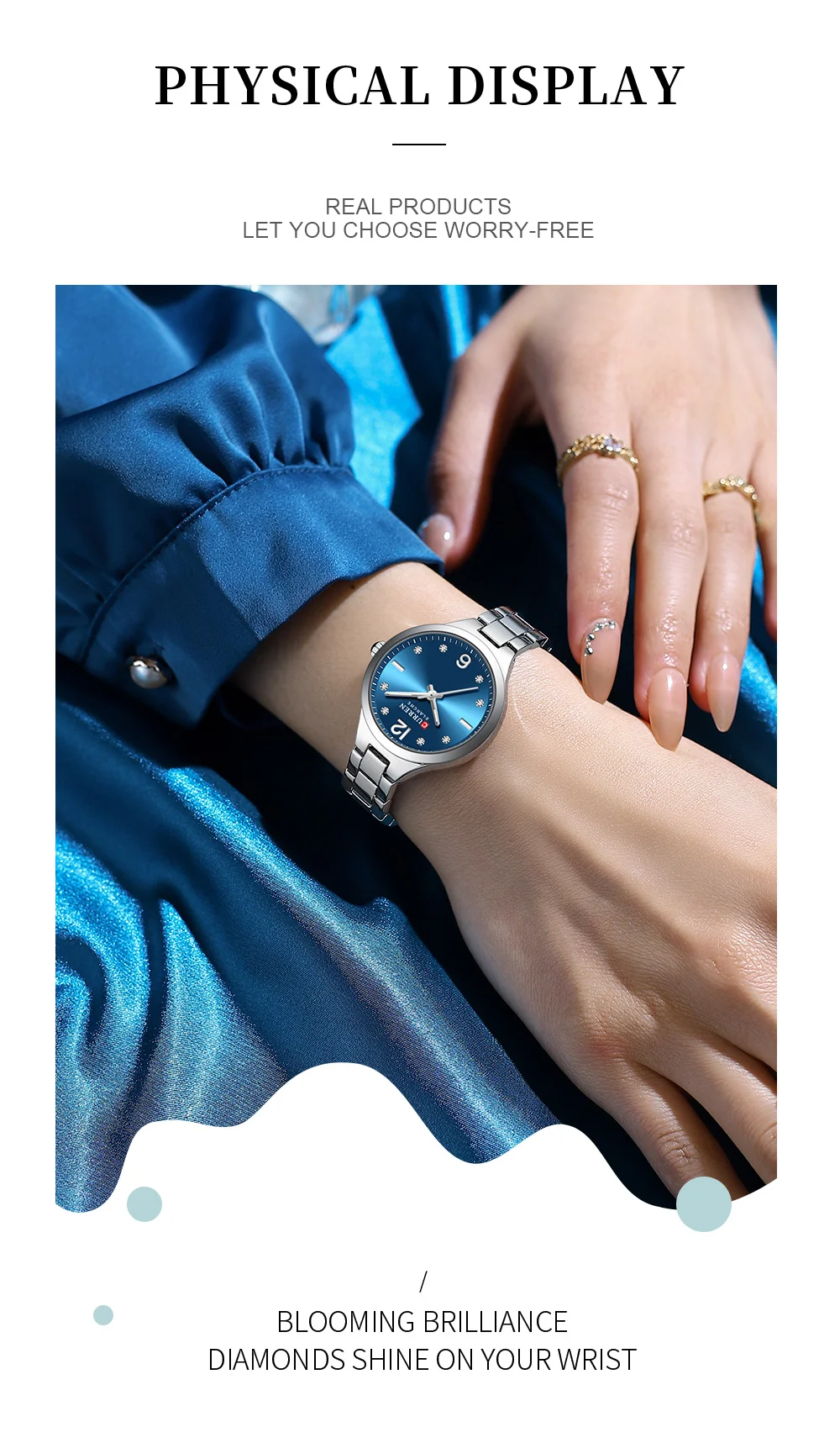 Curren 9105 Fashion Ladies Women Watches Waterproof Girl Wristwatch