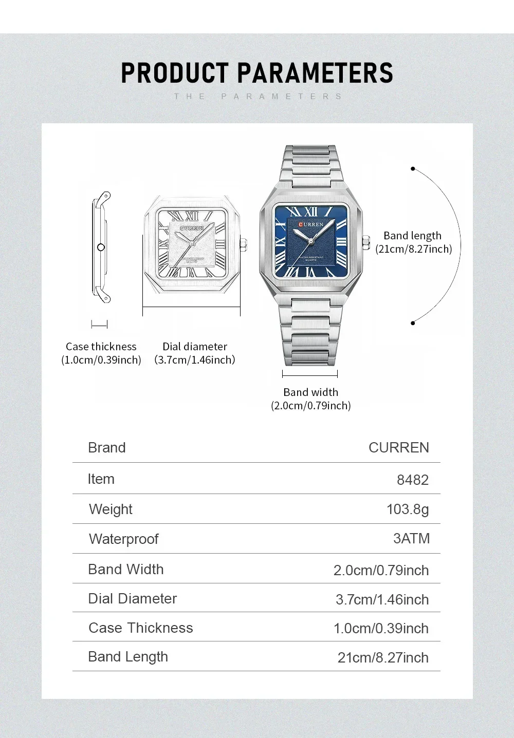 Curren 8489 chronograph watch for wholesale buyers