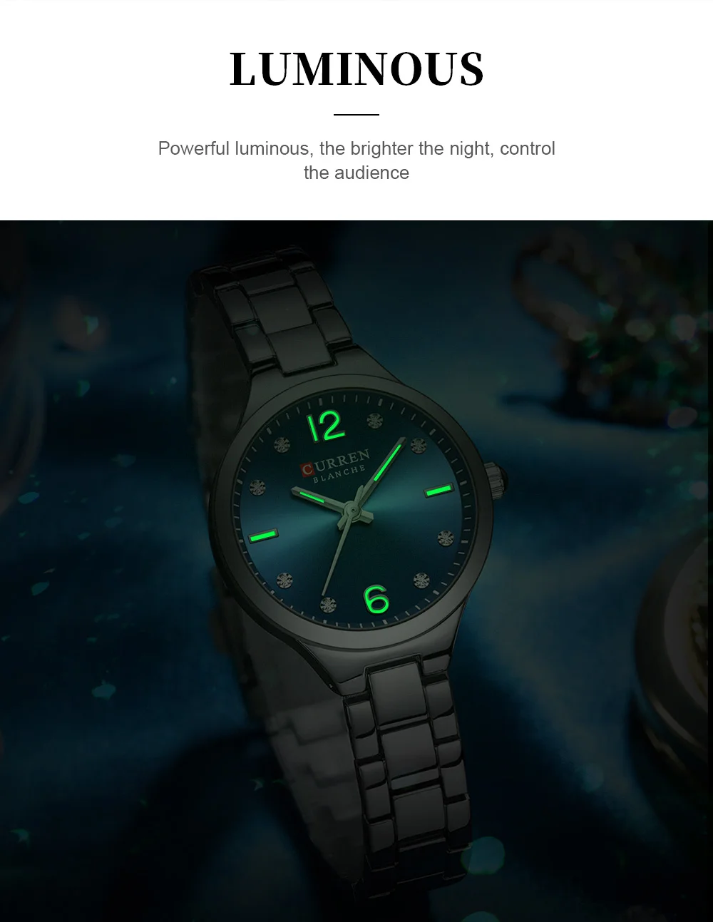 Curren 9105 Fashion Ladies Women Watches Waterproof Girl Wristwatch