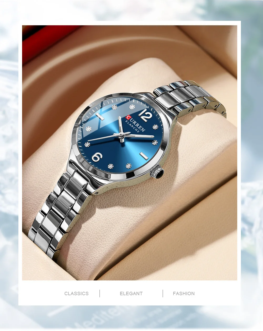 Curren 9105 Fashion Ladies Women Watches Waterproof Girl Wristwatch