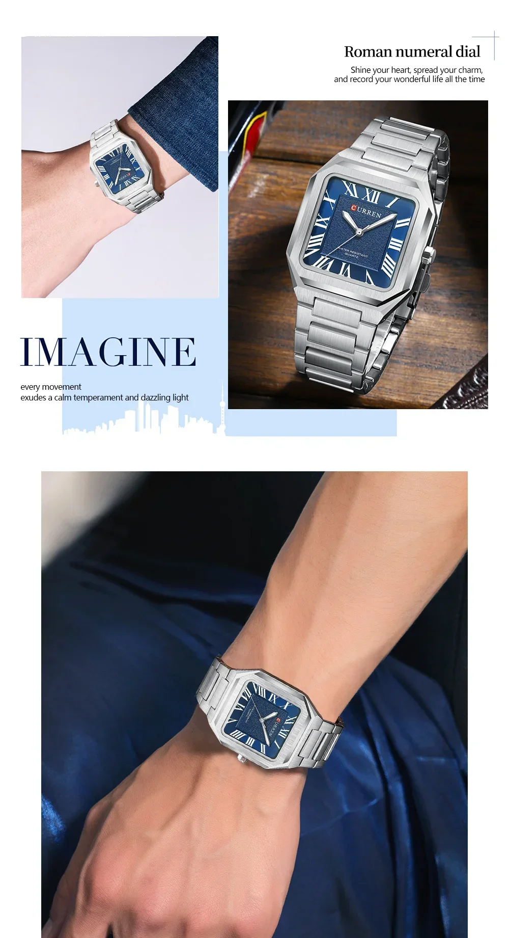 Factory Direct Best Price Curren 8482 Chronograph Quartz Watch