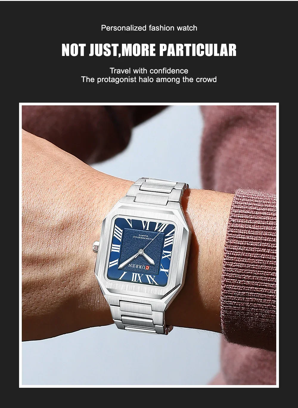 Factory Direct Best Price Curren 8482 Chronograph Quartz Watch